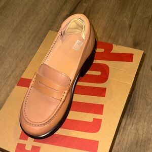 Fitflop Tan Leather Loafers
